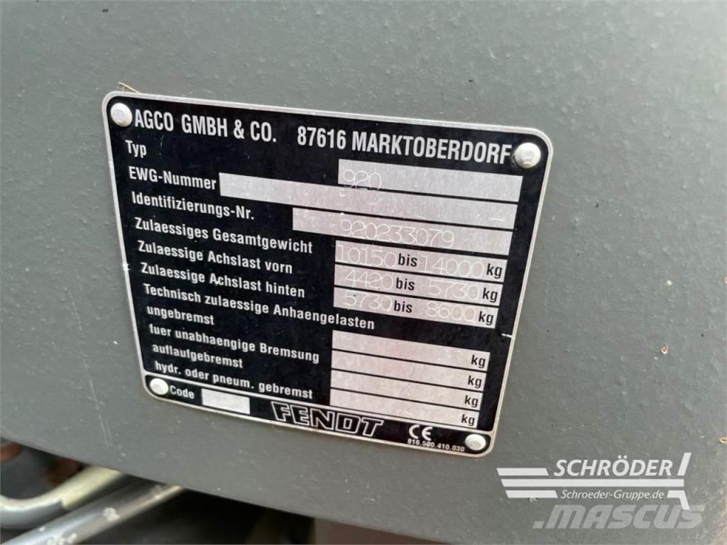 Fendt 920 VARIO Traktorok