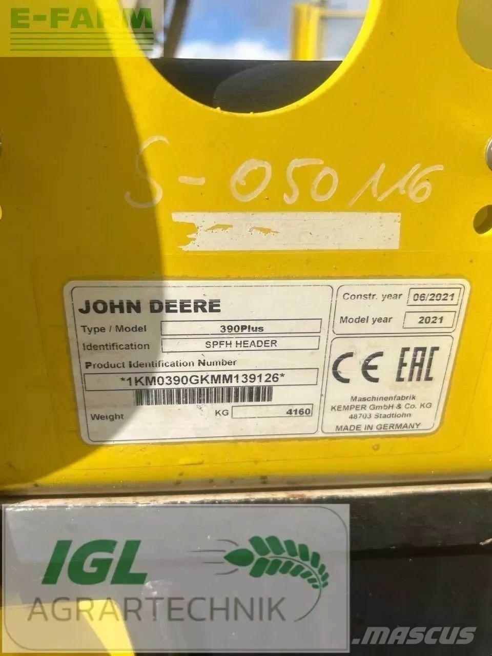 John Deere 9700 i Önjáró szecskázók