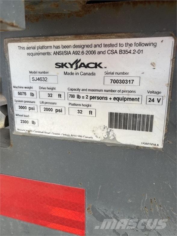 SkyJack SJ III 4632 Ollós emelők