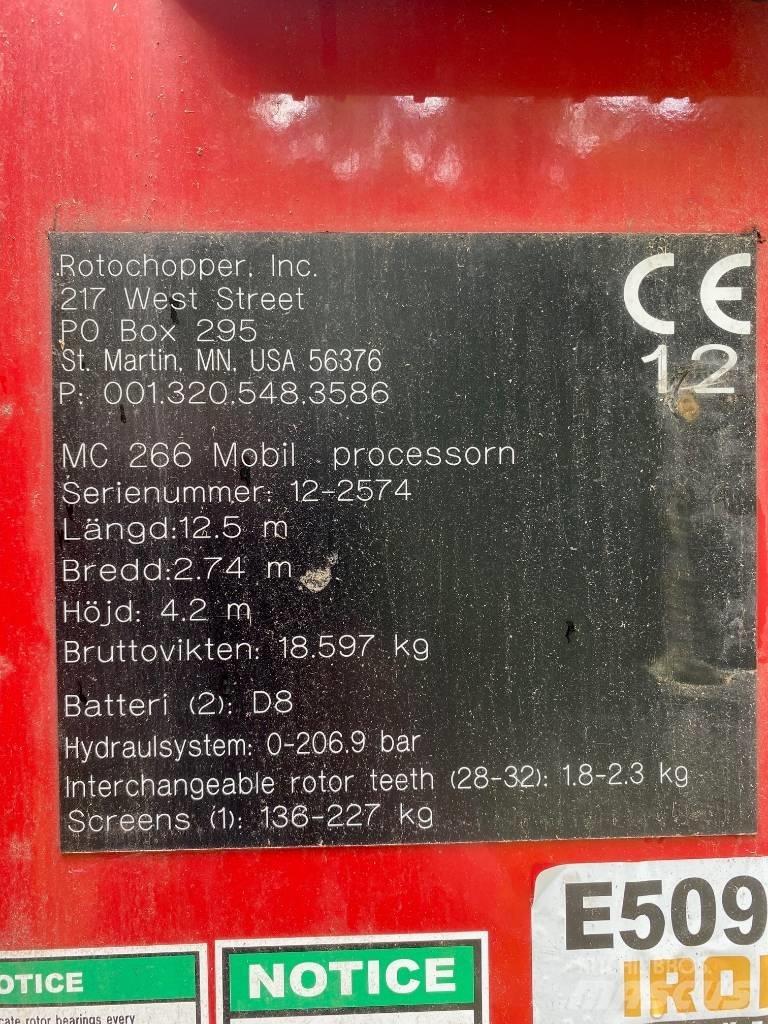 Rotochopper MC 266 Irat megsemmisítők