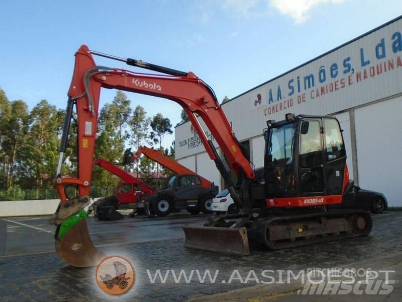 Kubota KX 080-4 Közepes (midi) kotrók 7 t - 12 t