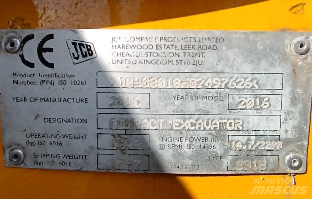 JCB 8018 CTS Mini kotrók < 7t
