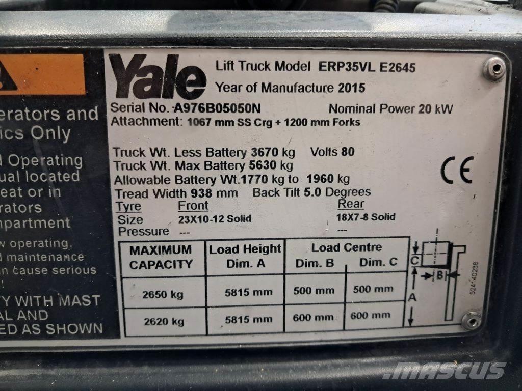 Yale ERP35VL Elektromos targoncák
