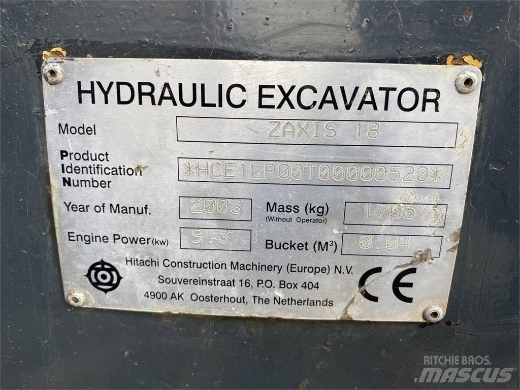 Hitachi ZX18 Gumikerekes kotrók