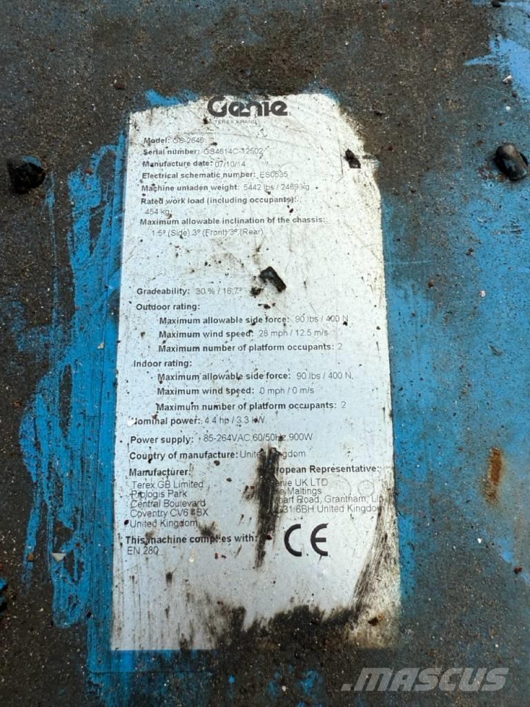 Genie GS2646 Ollós emelők