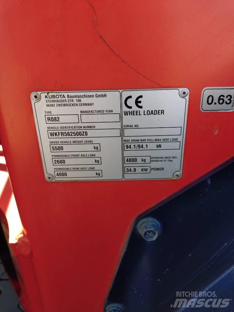Kubota R 082 Gumikerekes homlokrakodók