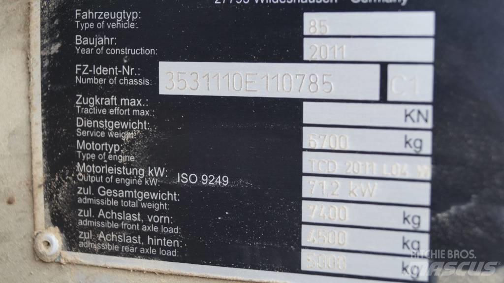 Atlas AR 85 Gumikerekes homlokrakodók