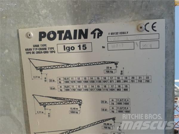 Potain Igo 15 Torony daruk