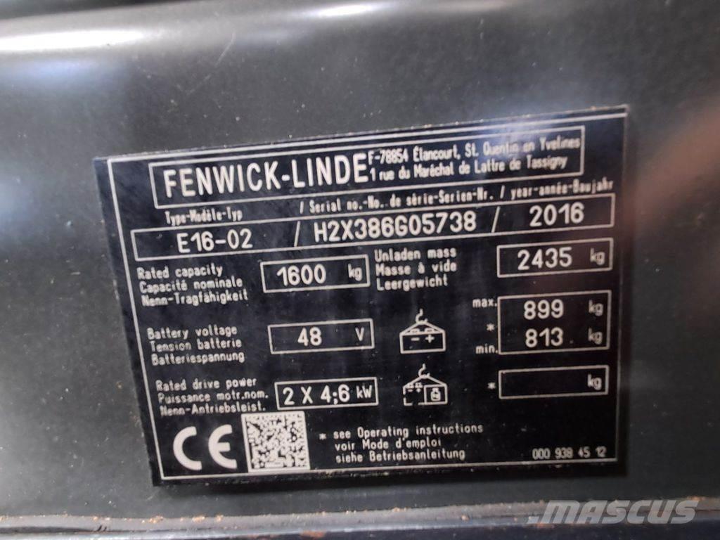 Linde E16-02 Elektromos targoncák