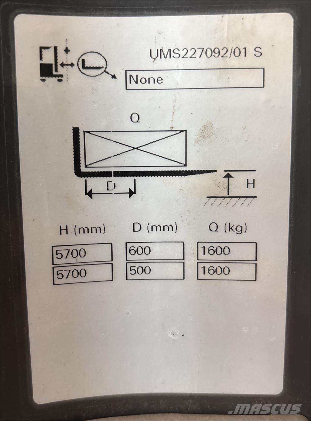 Atlet UMS160 Tolóoszlopos targonca