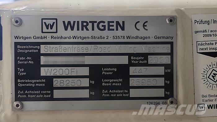 Wirtgen W200Fi Betontörő gépek