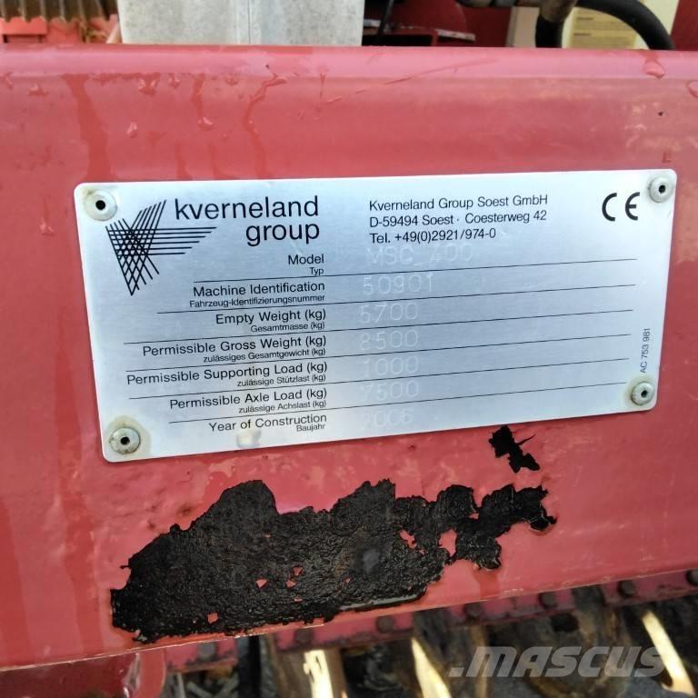 Kverneland MSC 400 Sorvetőgép