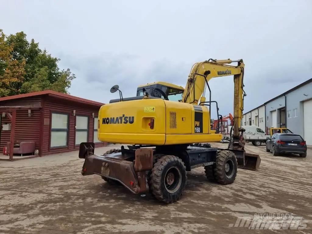 Komatsu PW 160-7 Gumikerekes kotrók