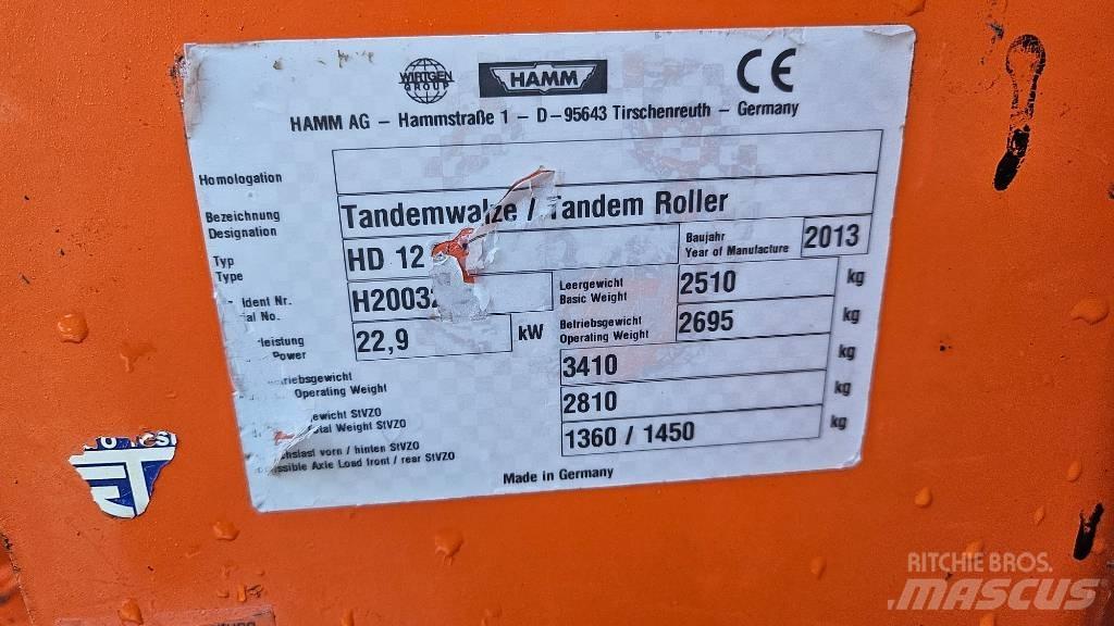 Hamm HD 12 VV Ikerdobos hengerek