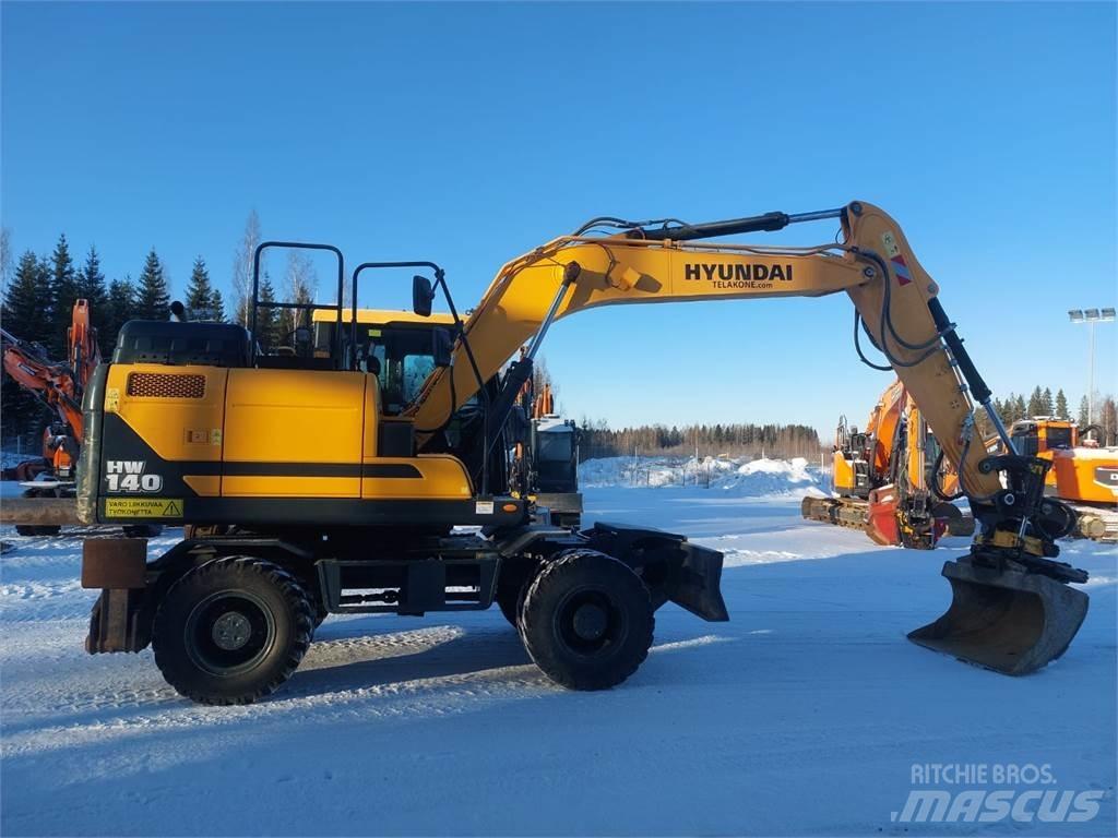 Hyundai HW140 Gumikerekes kotrók