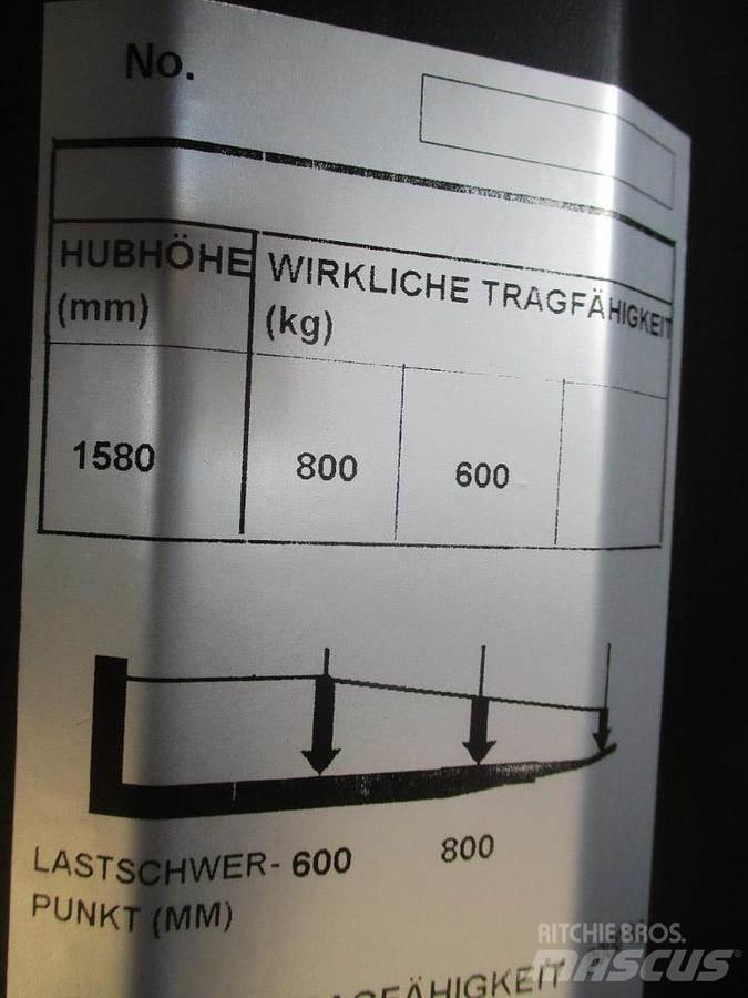 BT SWE 080L Gyalogkíséretű targonca