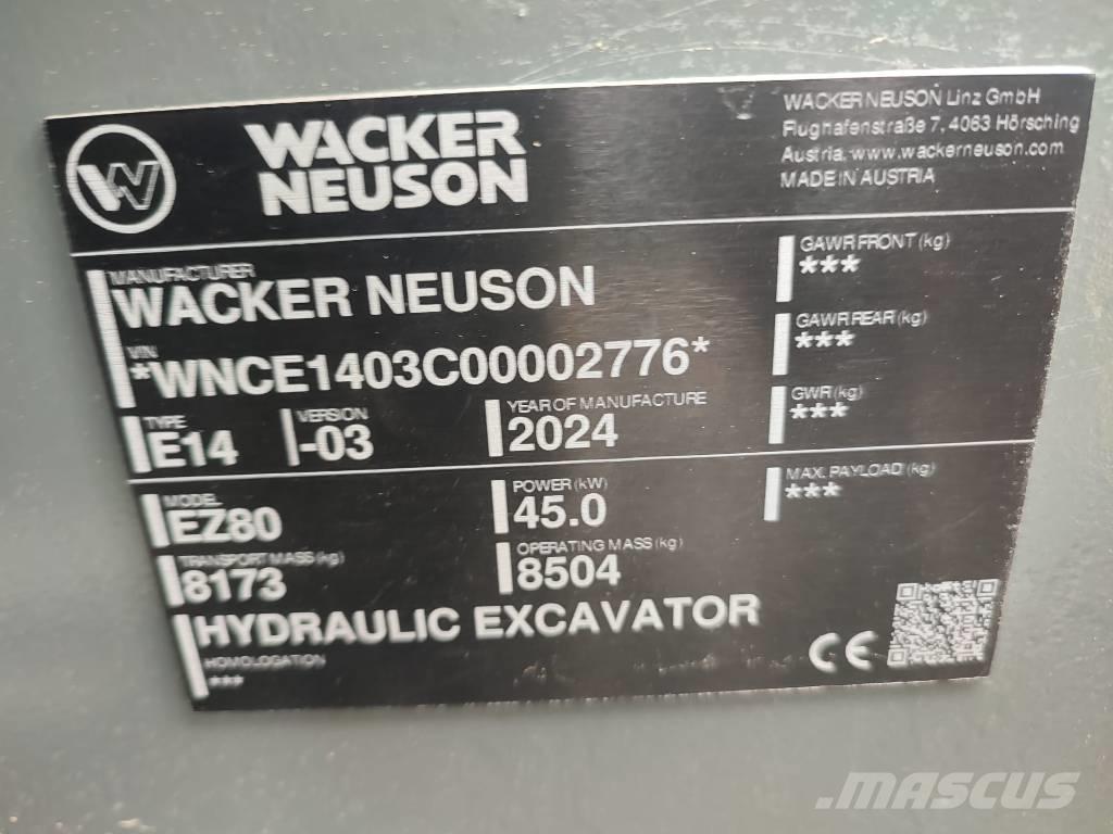 Wacker Neuson EZ 80 Közepes (midi) kotrók 7 t - 12 t