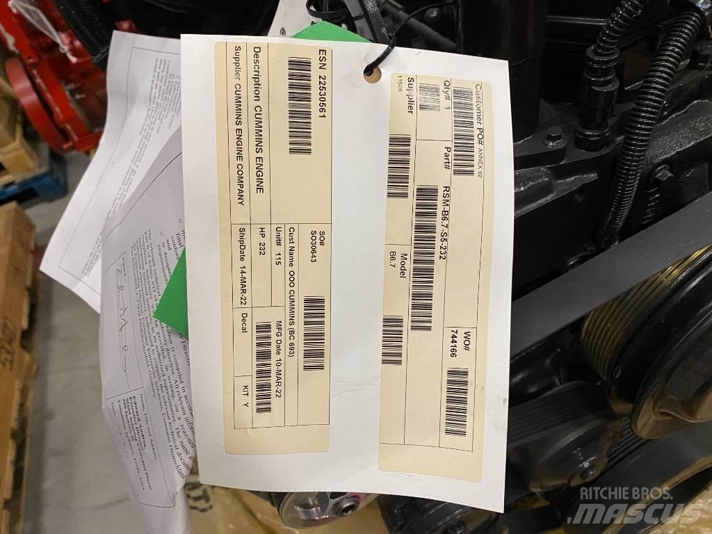 Cummins QSB6.7 Egyéb mezőgazdasági gépek