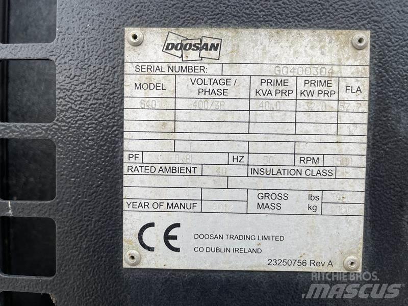 Doosan G 40 Dízel áramfejlesztők