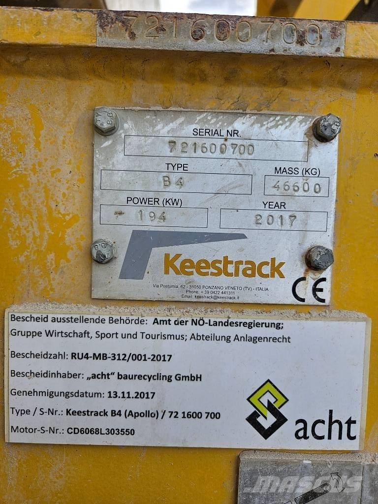 Keestrack B 4 Mobil törőgépek