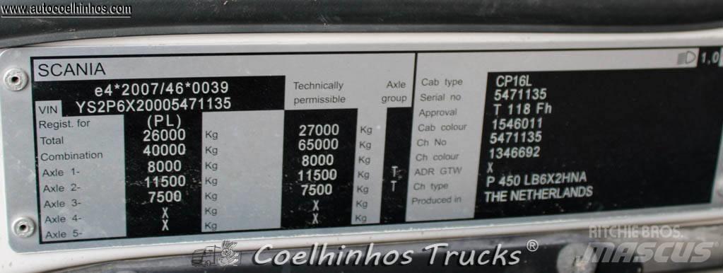 Scania P 450 Konténer keretes / Konténeres teherautók