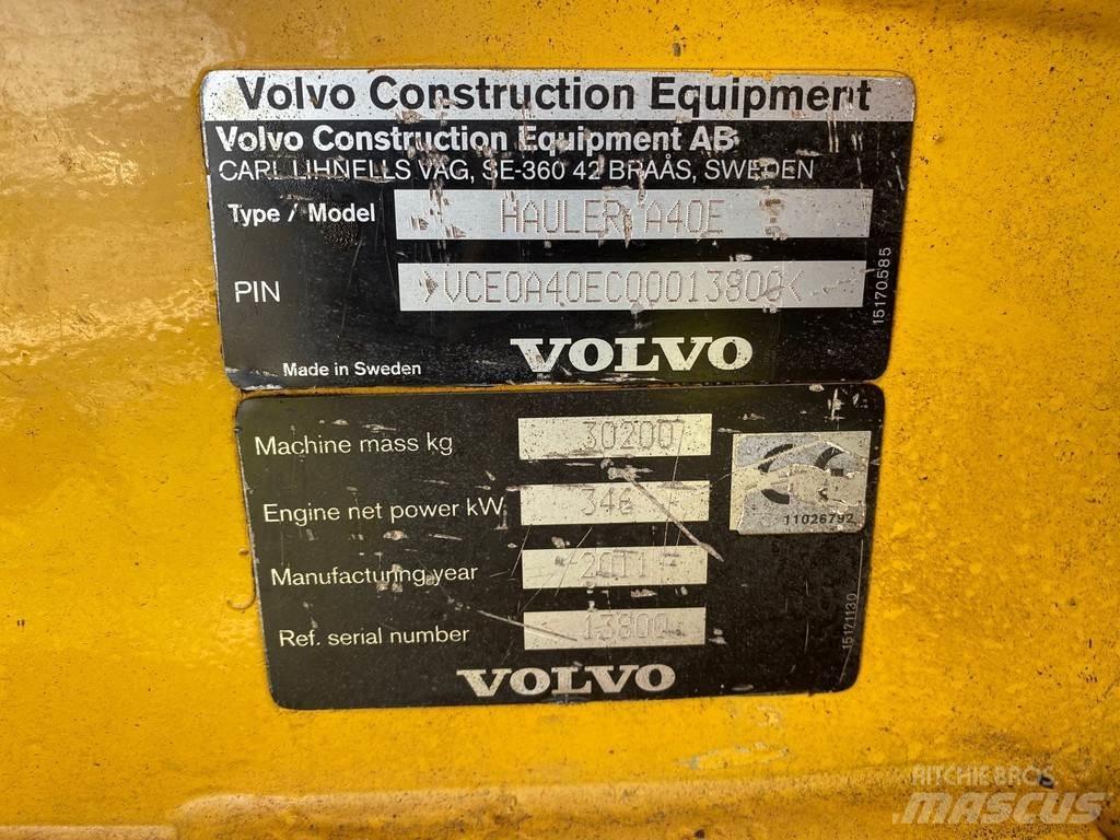 Volvo A40E Csuklósdömperek