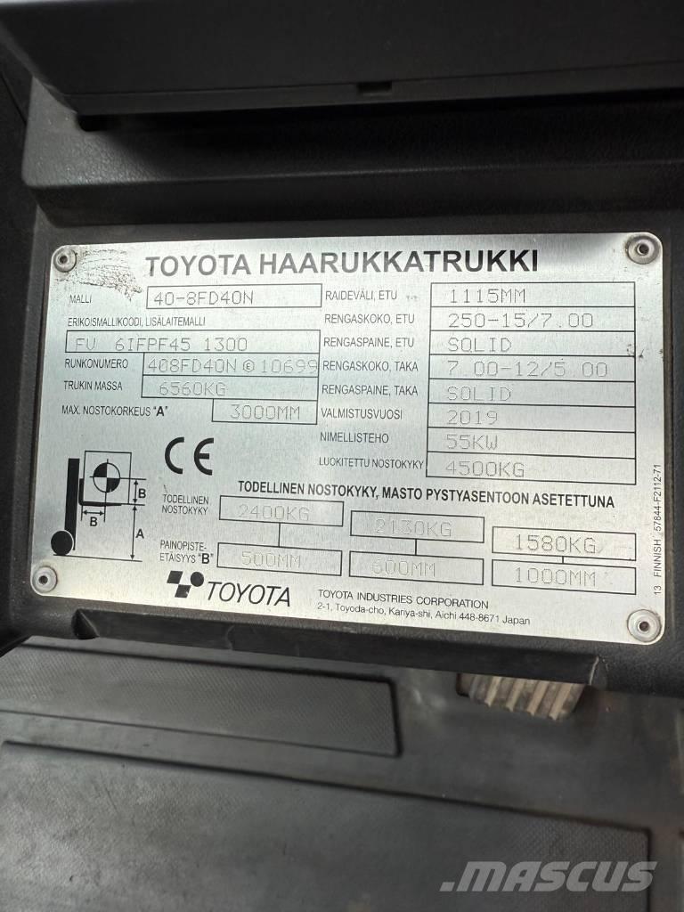 Toyota 40-8 FD 40 N Dízel targoncák