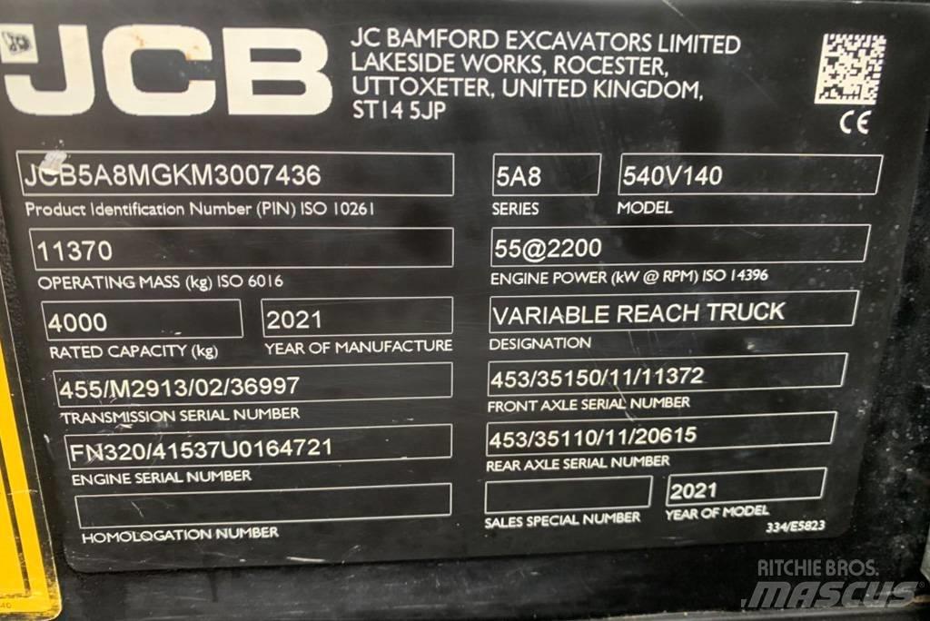 JCB 540-140 Teleszkópos rakodók