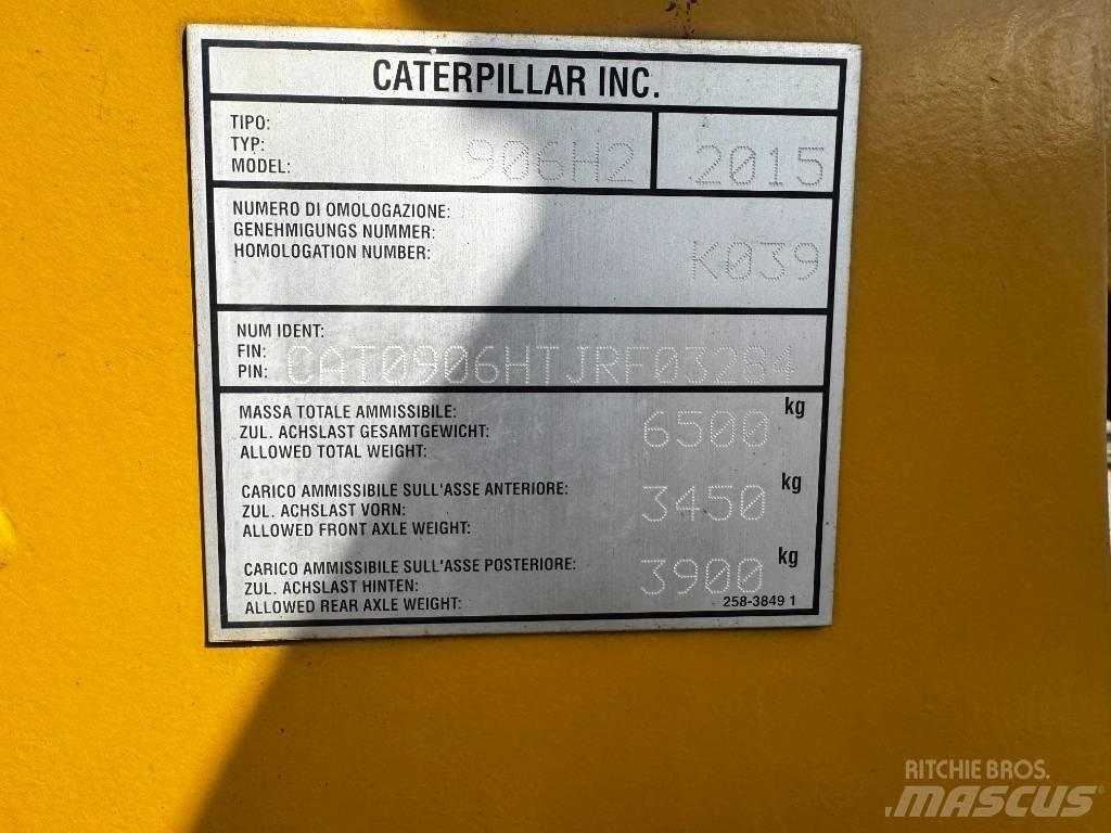 CAT 906H2 Gumikerekes homlokrakodók