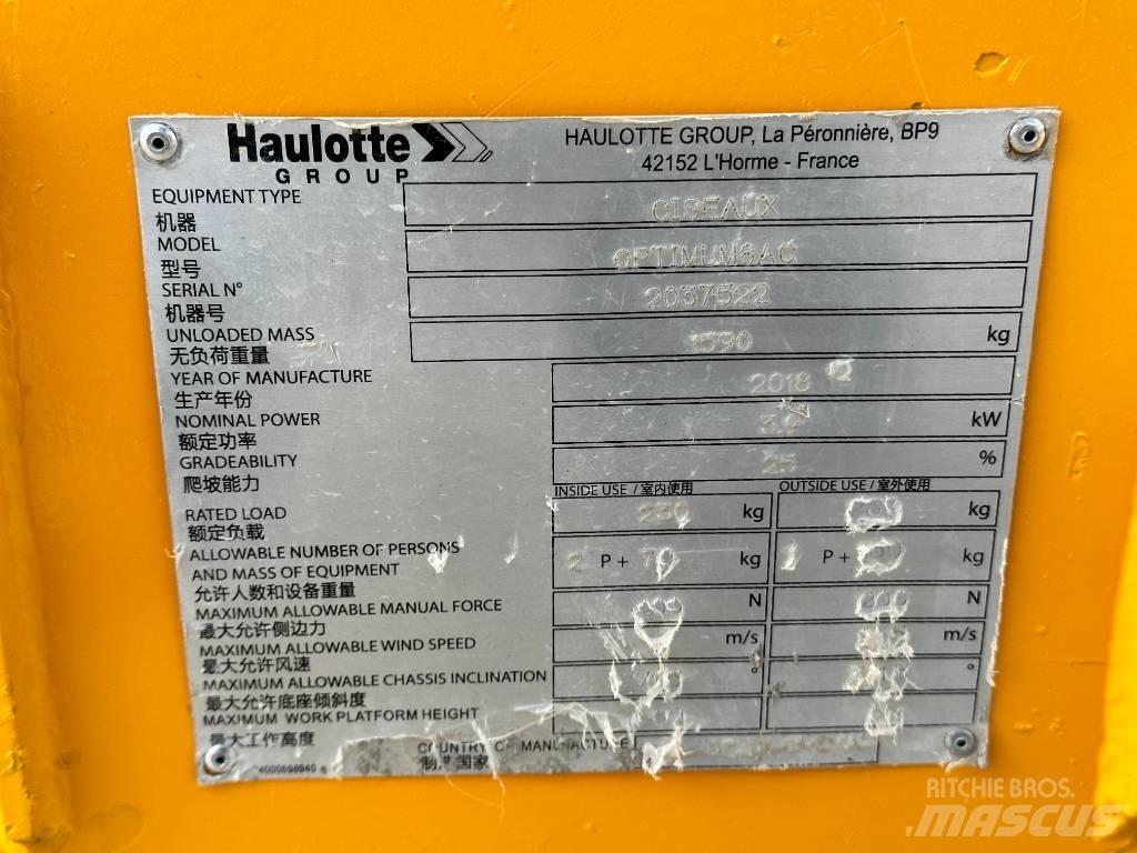 Haulotte OPTIMUM 8 Ollós emelők