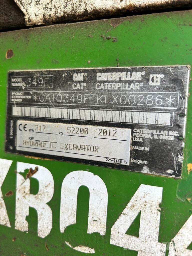CAT 349EL VG Lánctalpas kotrók