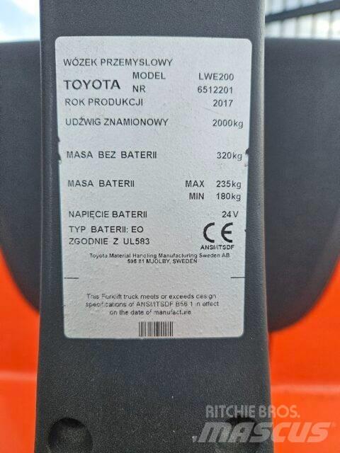 BT LWE200 Gyalogkíséretű targonca