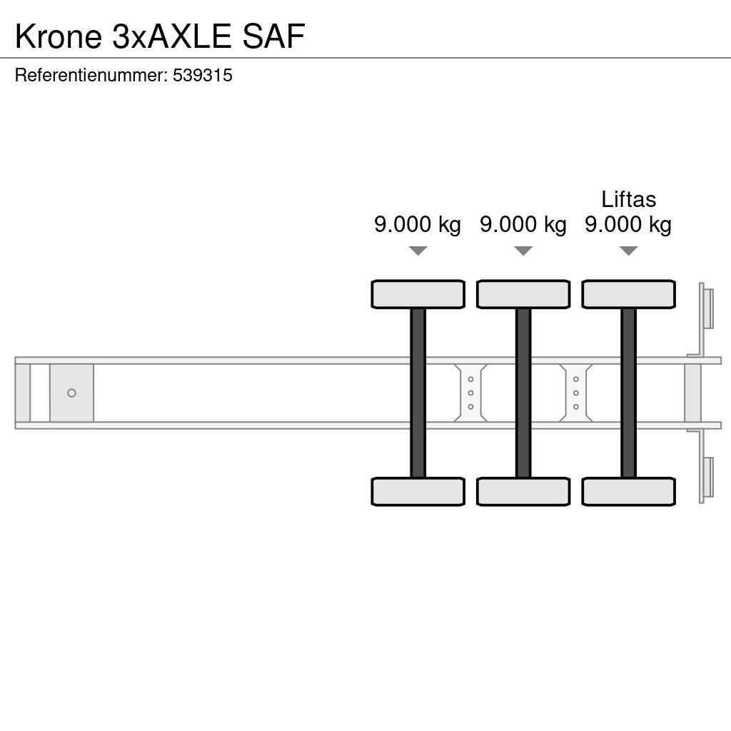 Krone 3xAXLE SAF Dobozos félpótkocsik