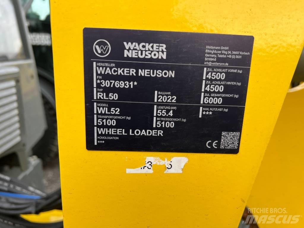 Wacker Neuson WL 52 Gumikerekes homlokrakodók