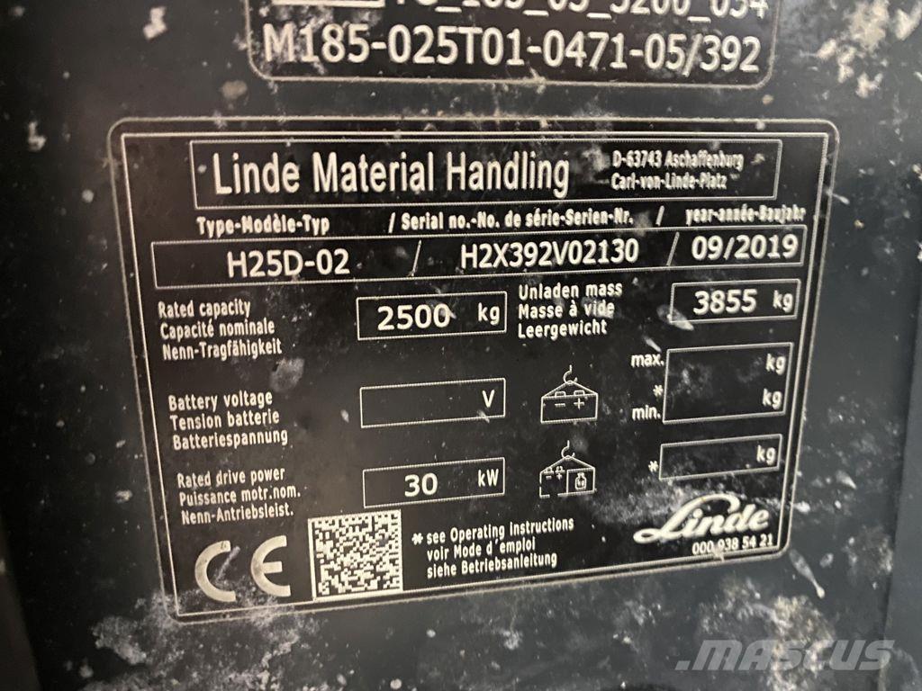 Linde H25D-02 Dízel targoncák