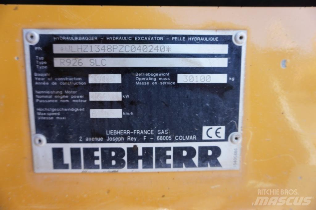 Liebherr R 926 SLC Lánctalpas kotrók