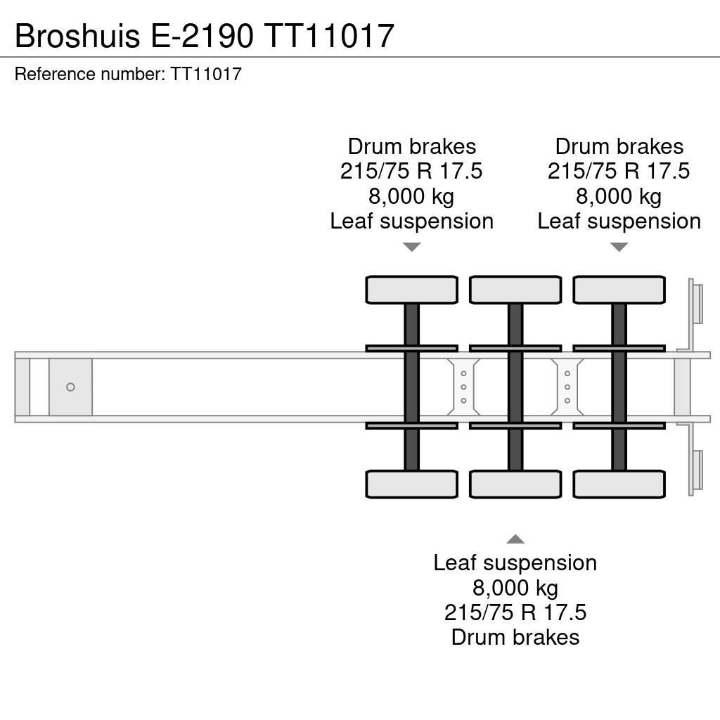 Broshuis E-2190 Mélybölcsős félpótkocsik
