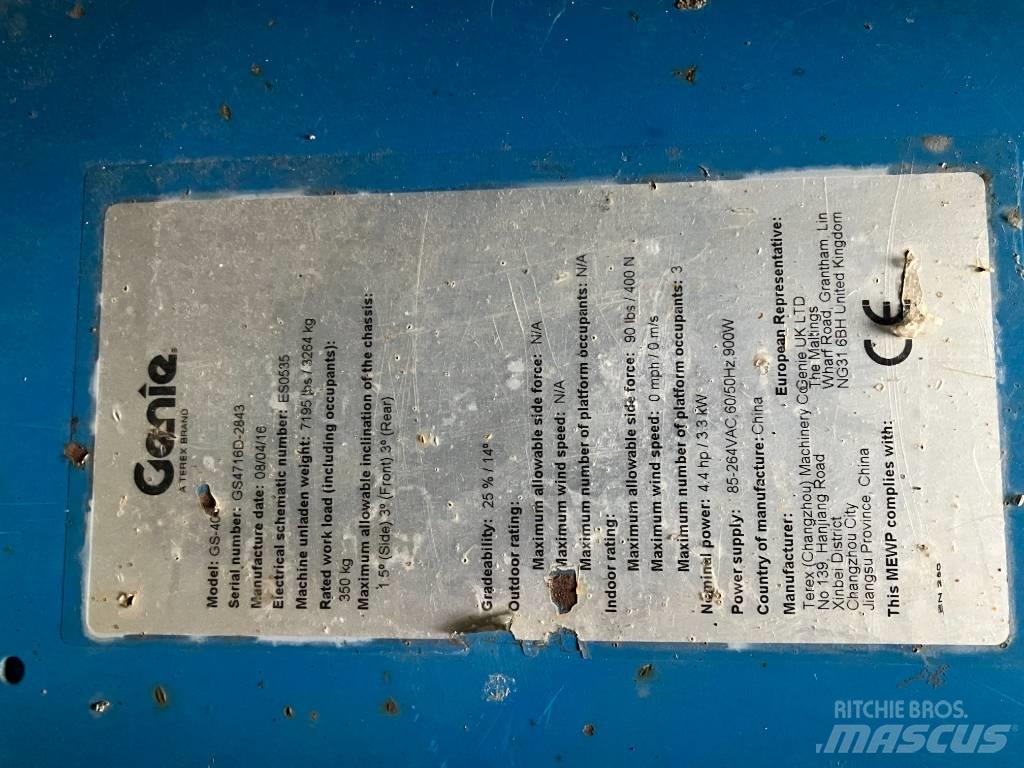 Genie GS 4047 Ollós emelők