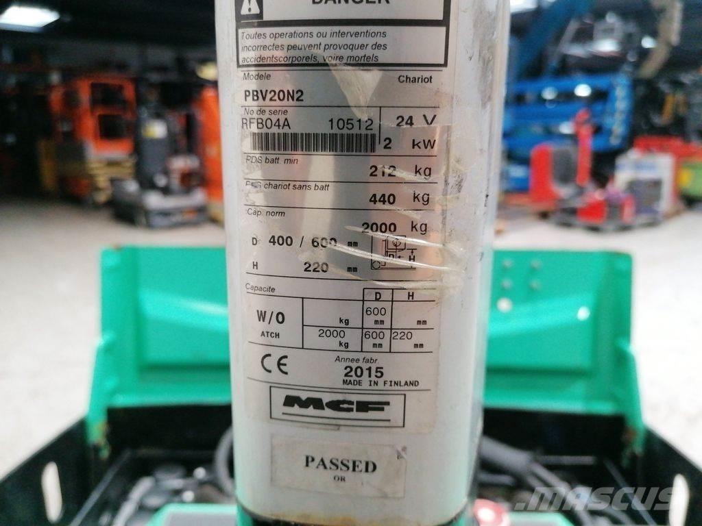 Mitsubishi PBV20N2 Alacsony emelőkocsi