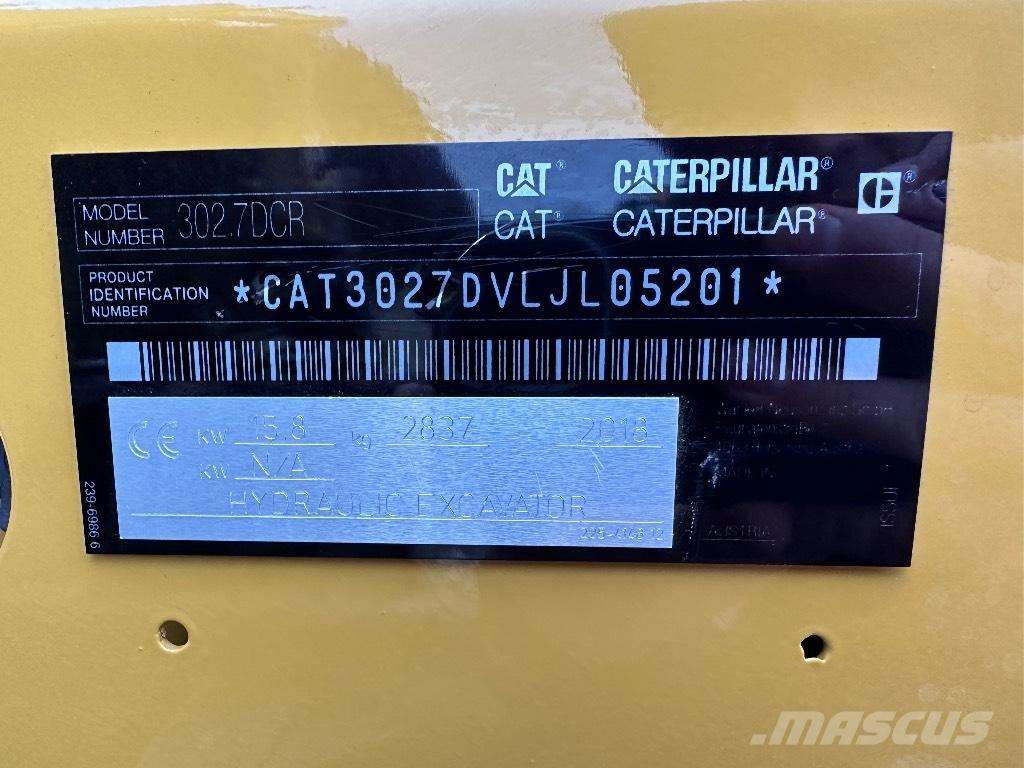 CAT 302.7 D CR Mini kotrók < 7t