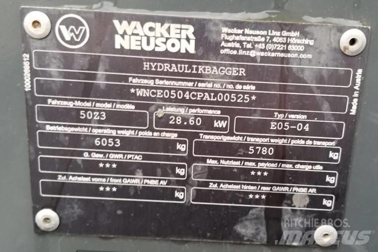 Wacker Neuson 50Z3 Lánctalpas kotrók