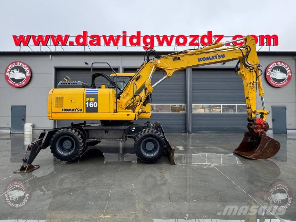Komatsu PW 160-7E0 Gumikerekes kotrók
