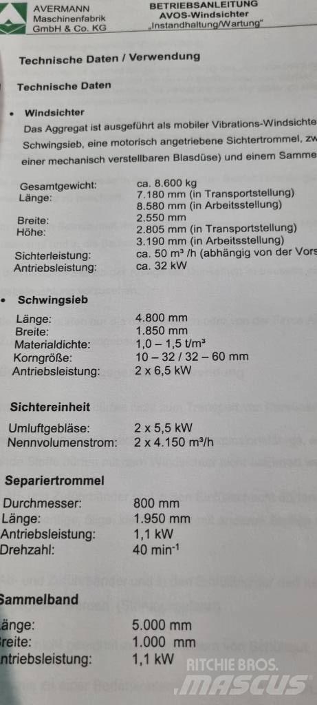 Avermann FDT 200M Válogató berendezések