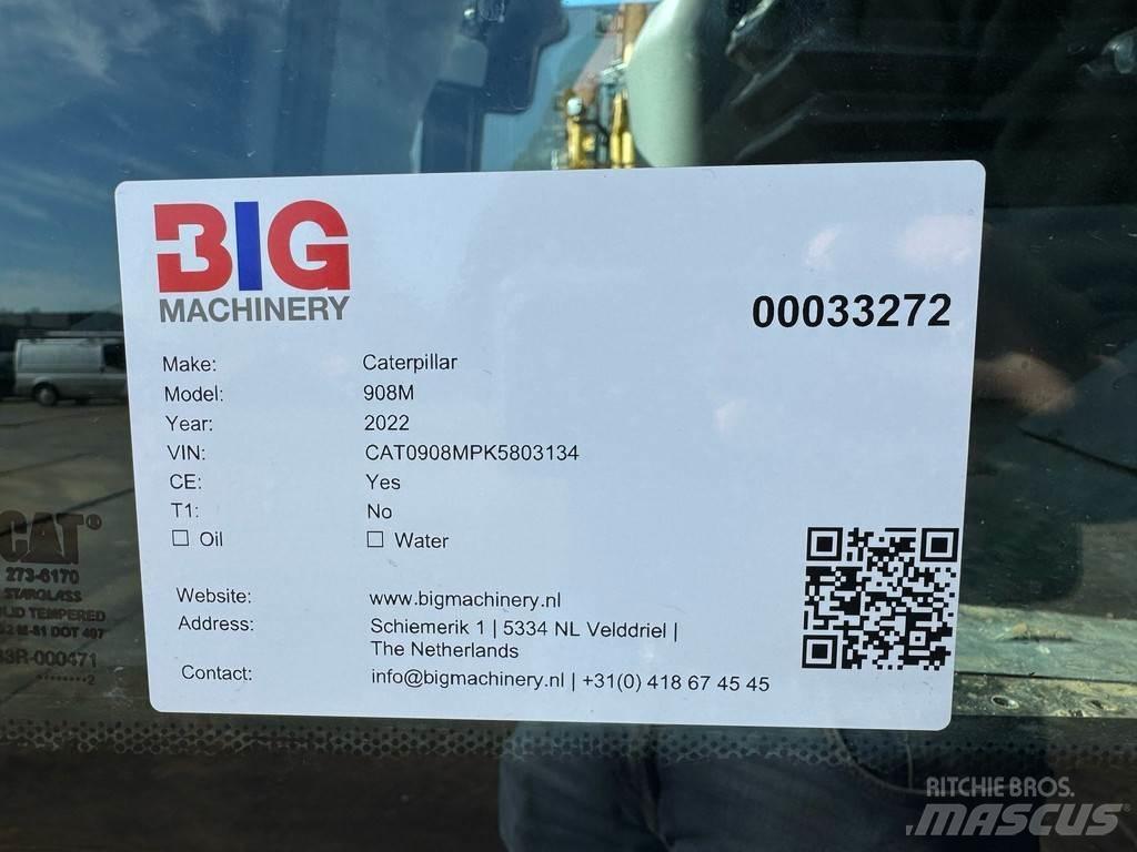 CAT 908M Gumikerekes homlokrakodók