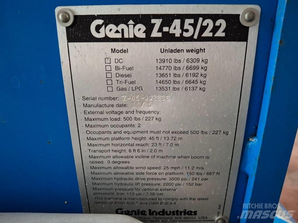 Genie Z 45/22 BOOM Karos emelők