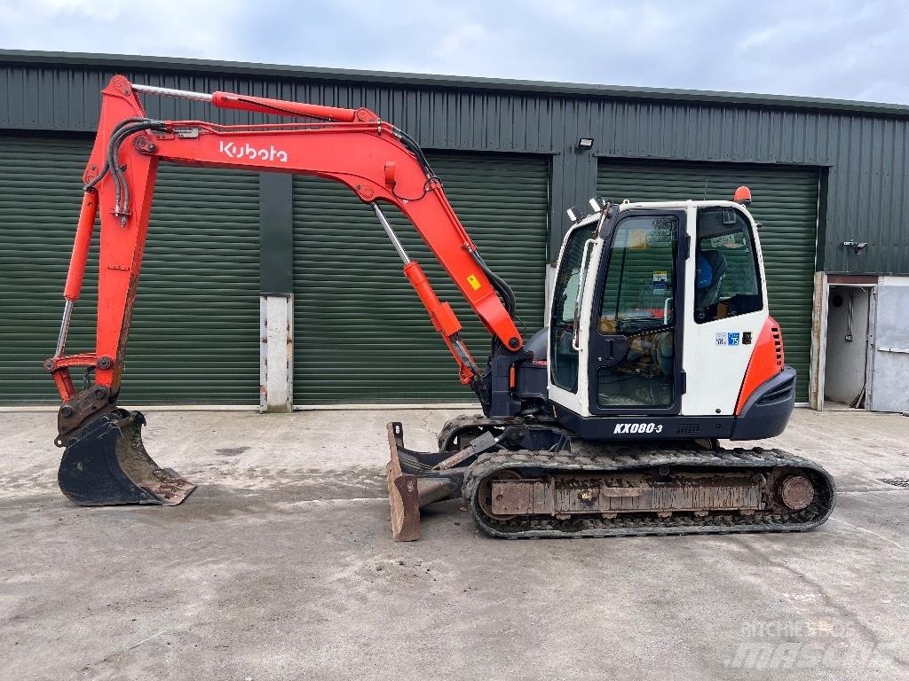 Kubota KX 080-3 Mini kotrók < 7t