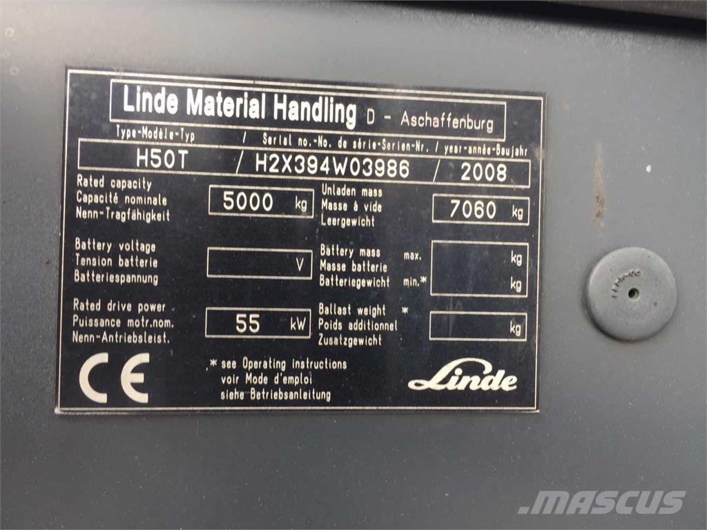 Linde H50T Gázüzemű targoncák