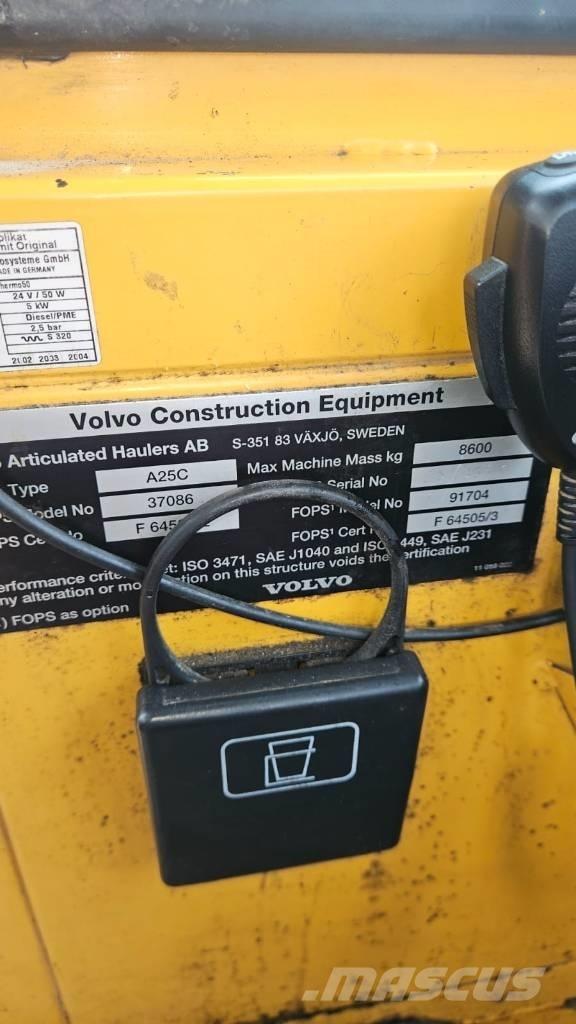 Volvo A 25 C Csuklósdömperek
