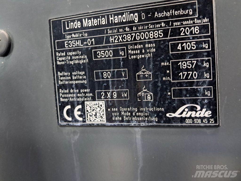 Linde E35HL-01 Elektromos targoncák