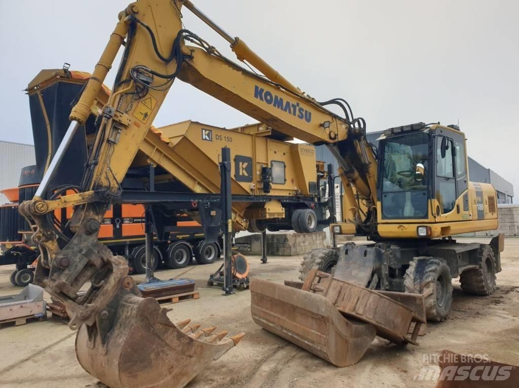 Komatsu PW180-7 Gumikerekes kotrók
